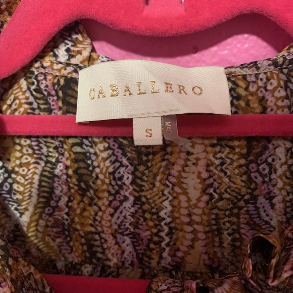 EUC. Caballero peasant style blouse with button detailing. Size Small. - Picture 3 of 6